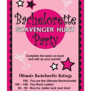 Bachelorette scavenger hunt game