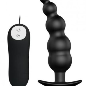 Pretty Love Vibrating Bead Butt Plug Black