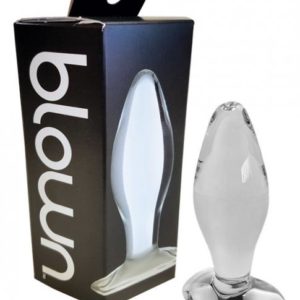 Blown Glass Butt Plug Clear