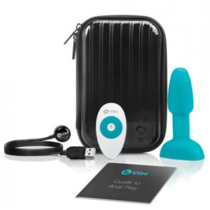 B-Vibe Petite Rimming Plug Teal Blue Butt Plug