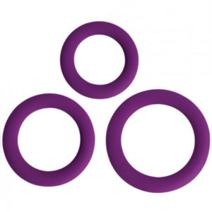 Gossip Love Ring Trio Violet Purple