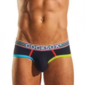 Cocksox Contour Pouch Sports Briefs Jet Black XL