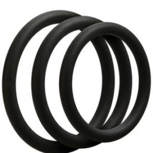 Optimale 3 Silicone C-Ring Set Thin Black