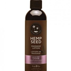 Earthly Body Hemp Seed Massage Lotion Lavender 8oz