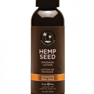 Earthly Body Hemp Seed Massage Lotion Dreamsicle 2oz