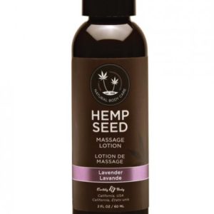 Earthly Body Hemp Seed Massage Lotion Lavender 2oz