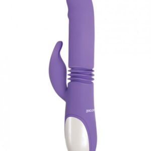 Thick & Thrust Bunny Dual Stimulating Purple Vibrator