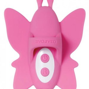 Double Date Couples Pink Set Butterfly Finger Ring & Plug