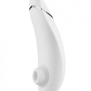 Womanizer Premium Clitoral Vibrator White Chrome