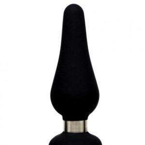 Figo Tear Drop M Black Silicone Butt Plug