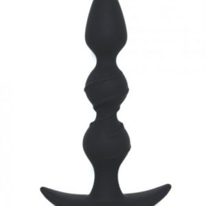 Figo Spiral Beads Anal Silicone Black