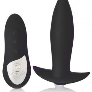 Sensuelle Remote Control Rechargeable Mini Plug Black