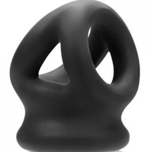 Oxballs Tri Squeeze Cocksling Ball Stretcher Black Ice