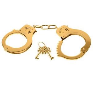 Fetish Fantasy Gold Metal Cuffs Gold