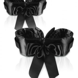Fetish Fantasy Bowtie Cuffs Wrist and Ankle Black