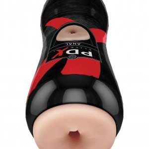 PDX Elite Vibrating Anal Stroker Beige