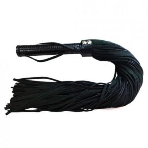Rouge Suede Flogger Leather Handle Black