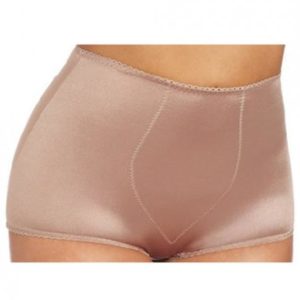 Rago Shapewear Rear Shaper Panty Light Shaping Contour Pads Mocha XL