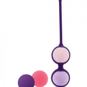 Rianne S Pussy Play Balls with Cosmetic Case Coral Rose