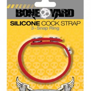 Boneyard Silicone Cock Strap Red