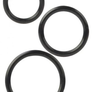 Silicone Support Rings Black 3 Pack