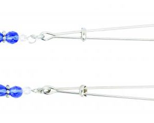 Blue Beaded Nipple Clamps With Tweezer Tip Blue