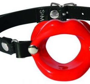 Sex and Mischief Silicone Lips Red Mouth Gag