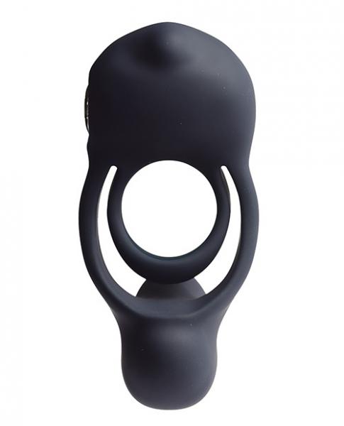 Vedo Roco Dual Motor Vibrating Cock Ring  Just Black  Kinky Hut