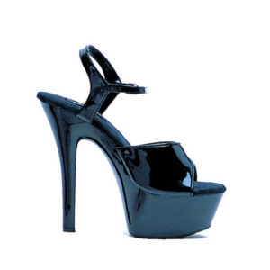 Ellie shoes, juliet 6in pump 2in platform black nine