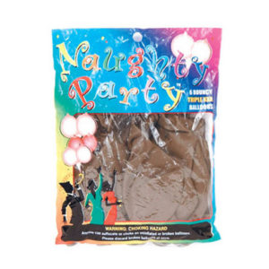 Naughty party balloons boobie - brown