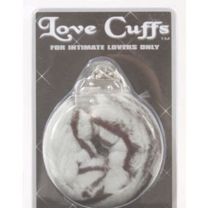 Love cuffs, zebra (furry)