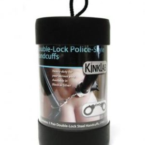 Kinklab double lock police style handcuffs - bllack