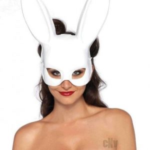 Bondage bunny mask (6 per pack) O/S WHITE