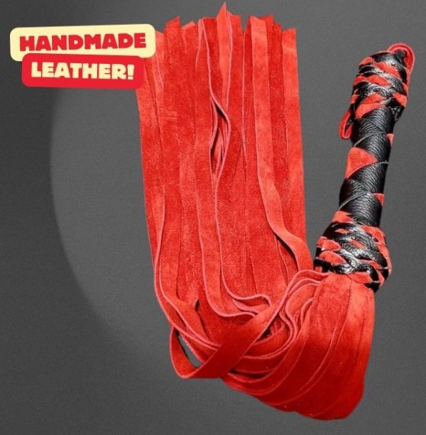RED SUEDE AND BLACK